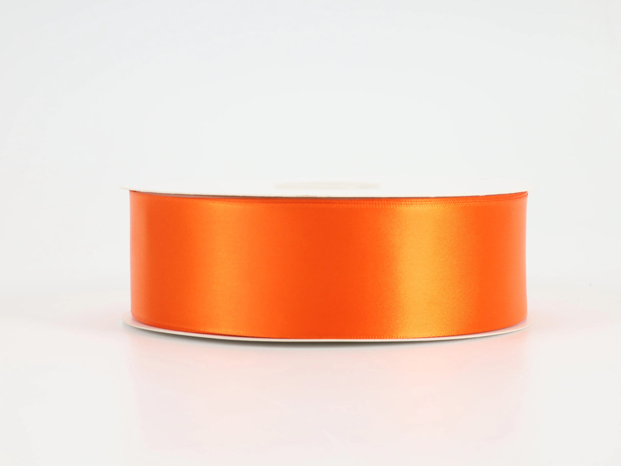 1 1/2" Double Face Satin Ribbon | Torrid Orange (750) | 50 Yard Roll