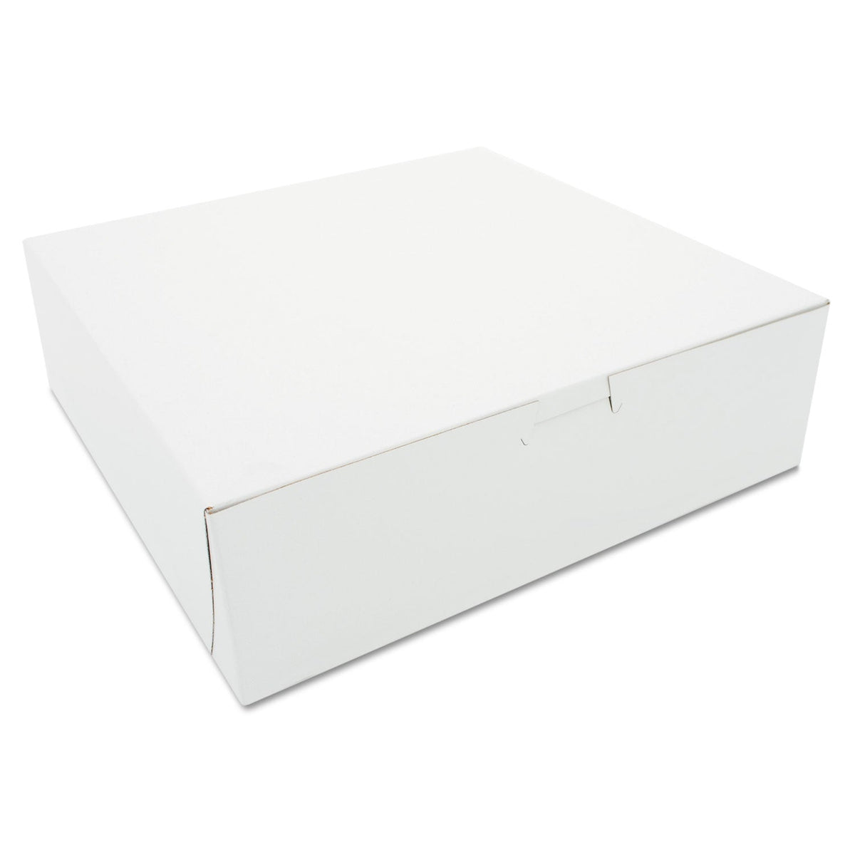 SCT White One-Piece Non-Window Bakery Boxes, 10 x 10 x 3, White, Paper, 200/Carton
