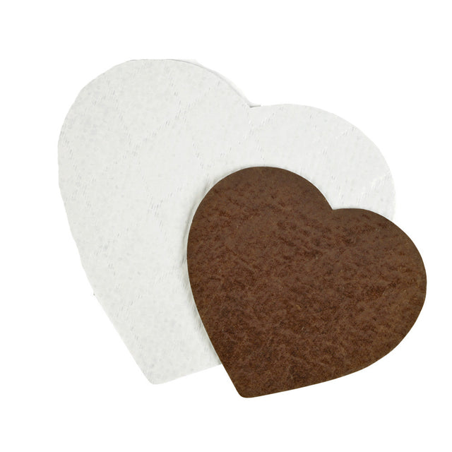 Brown/White - Heart Shaped Candy Pad