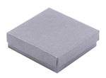 Matte Metallic Silver - Jewelry Box - 2-1/2 x 1-3/4 x 1"