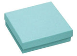 Matte Metallic Turquoise - Jewelry Box - 3-1/2 x 3-1/2 x 1-1/2"