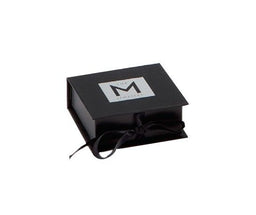 Matte Black - Ribbon Jewelry Box - 5 x 3-1/2 x 1-1/2"