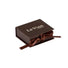 Matte Chocolate - Ribbon Jewelry Box - 5 x 3-1/2 x 1-1/2"