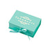 Matte Turquoise - Ribbon Jewelry Box - 5 x 3-1/2 x 1-1/2"