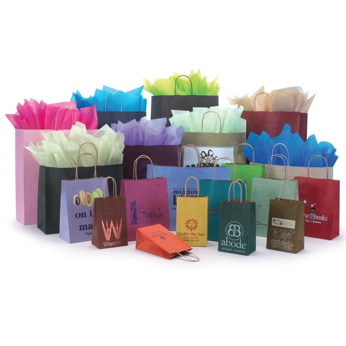 Paper Gift Bags - Varnish Stripe Colors - Box and Wrap – Box & Wrap