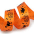 Orange/Black - Boo - Halloween Ribbon - 7/8" x 25 Yards