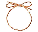 Metallic Copper - Pre Tied Stretch Loop - 19" Loop