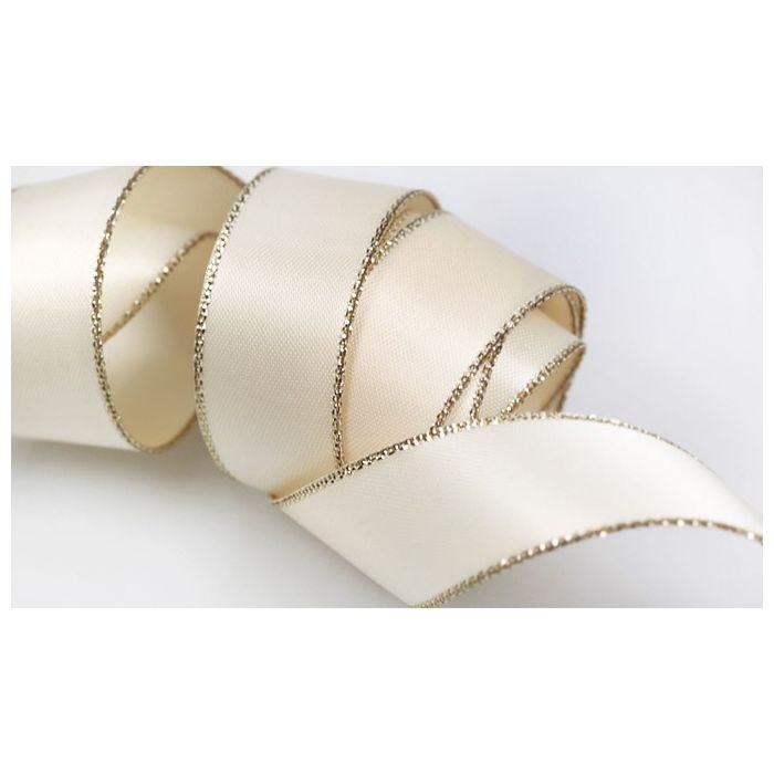 Gold Edge Satin Ribbon