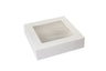 White 4 Corner - Window Bakery Box - 10 x 10 x 2-1/2"