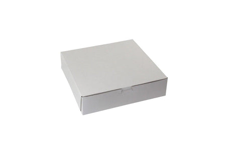 White - 1 Pc. Cake Box - 10 x 10 x 2-1/2"