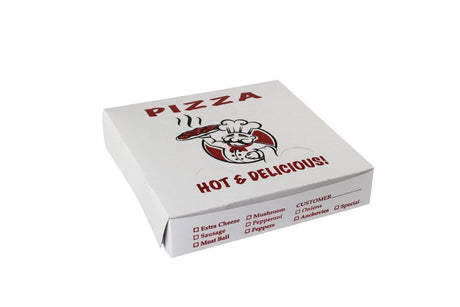 Hot & Delicious Print - Printed Pizza Box - 10 x 10 x 2"