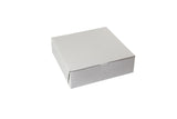 White - 1 Pc. Cake Box - 10 x 10 x 3"