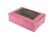 Strawberry - Window Cupcake/Bakery Box - 10 x 10 x 4"