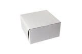 White - 1 Pc. Cake Box - 10 x 10 x 5-1/2"