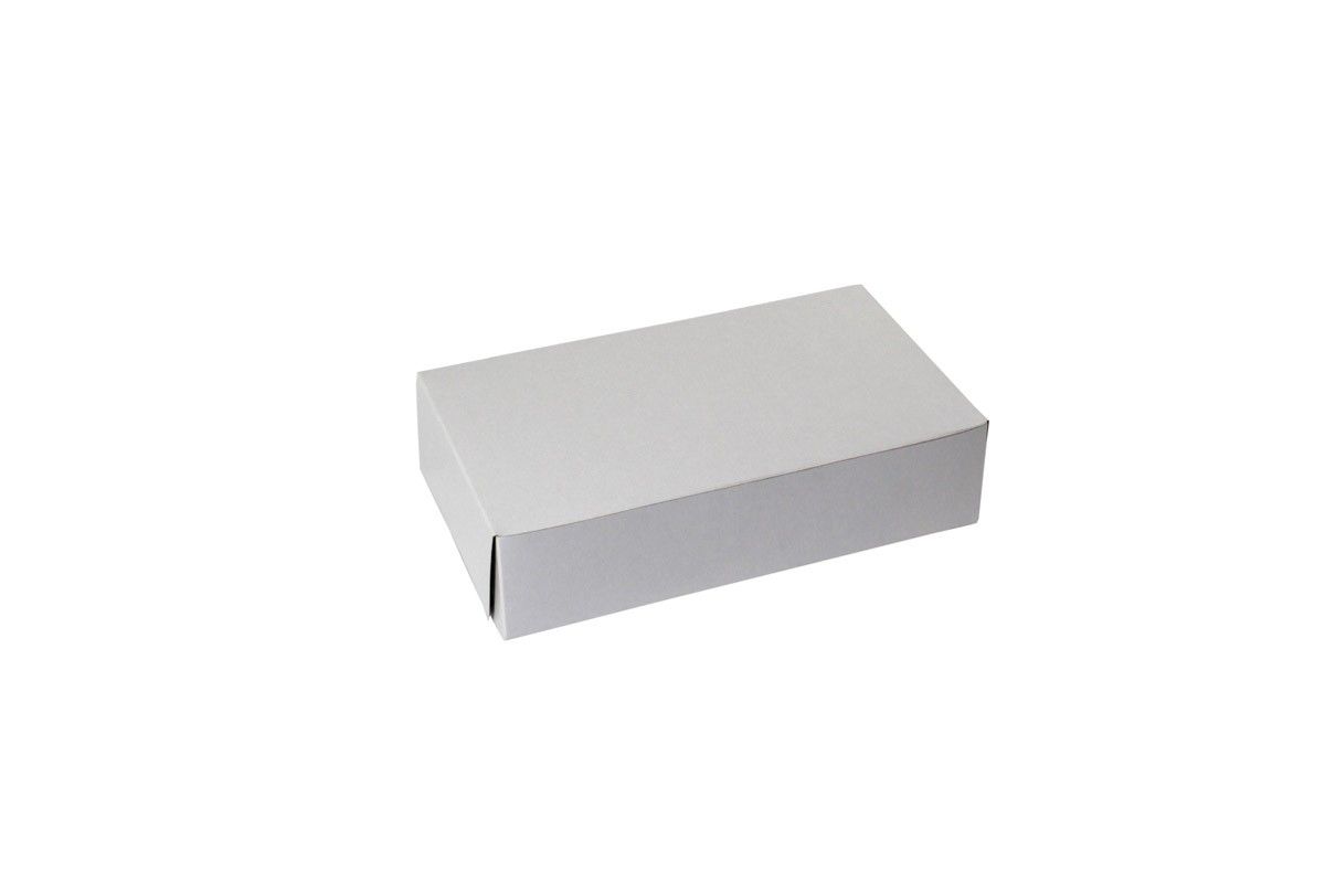 White - 1 Pc. Cake Box - 10 x 6 x 2-1/2"
