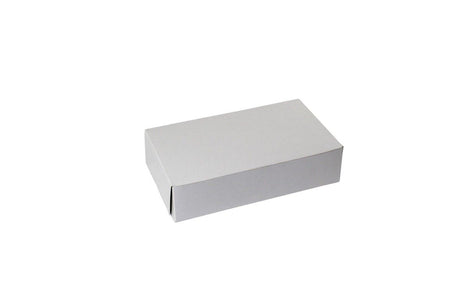 White - 1 Pc. Cake Box - 10 x 6 x 2-1/2"