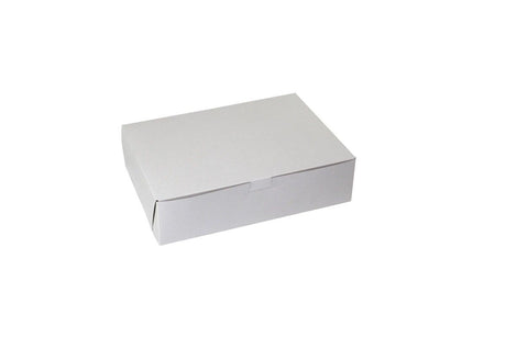 White/Kraft Interior - 1 Pc. Cake Box - 10-1/2 x 7-1/2 x 2-3/4"
