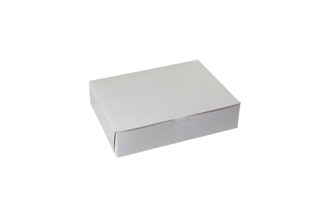 White - 1 Pc. Cake Box - 10-1/2 x 8 x 2-1/2"
