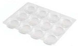 Clear - Oreo / Macaron Tray - (12Pc.) 6-5/8 x 8-3/4 x 1/2" - Case/200