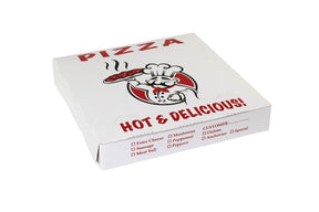Hot & Delicious Print - Printed Pizza Box - 12 x 12 x 2"