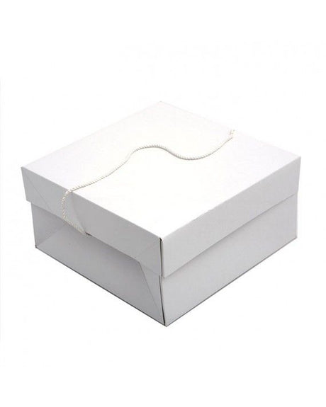 White - Two Piece Hat Box - 12 x 12 x 6"