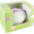 Green - Polka Dots - Egg Mold Candy Box - (2 lb) 6-1/8 x 4-5/8 x 4"