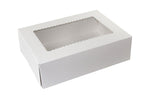 White 4 Corner (Front Load) - Window Bakery Box - 14 x 10 x 4" (Front Load)