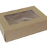 Kraft 4 Corner (Front Load) - Window Bakery Box - 14 x 10 x 4" (Front Load)