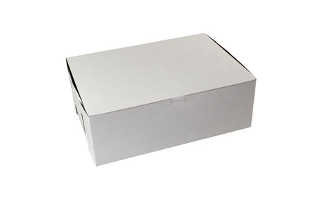 White - 1 Pc. Cake Box - 14-1/2 x 10-1/2 x 5"
