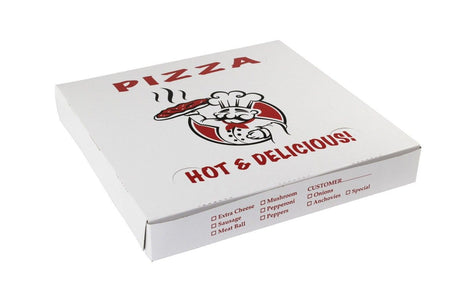 Hot & Delicious Print - Printed Pizza Box - 14 x 14 x 2"
