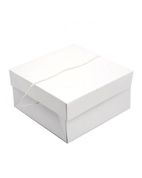 White - Two Piece Hat Box - 14 x 14 x 7"