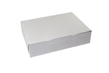 White - 1 Pc. Cake Box - 15 x 11 x 3-1/2"