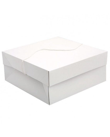 White - Two Piece Hat Box - 16 x 16 x 7"
