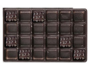 Brown-1880 - Rectangle Candy Tray - (1 lb) 9-3/8 x 6 x 15/16"