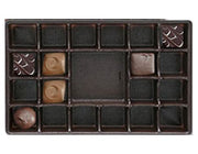 Brown-1898 - Rectangle Candy Tray - (1 lb) 9-3/8 x 6 x 15/16"