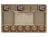 Gold-1903 - Rectangle Candy Tray - (1 lb) 9-3/8 x 6 x 15/16"