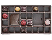 Brown-1910 - Rectangle Candy Tray - (1-1/2 lb) 10-7/8 x 7-1/16 x 15/16"