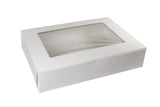 White Corner Lock - Window Bakery Box - 19 x 14 x 4"