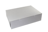 White/Kraft Interior - 1 Pc. Cake Box - 19 x 14 x 5"