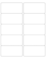 White - Shipping Labels - Sheet of 10 Labels - Label Size: 4 x 2"