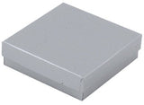 Gloss Silver - Jewelry Box - 8 x 2 x 1"
