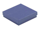 Matte Metallic Blue - Jewelry Box - 3-1/2 x 3-1/2 x 1-1/2"