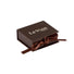 Matte Chocolate - Ribbon Jewelry Box - 2-3/4 x 2-3/4 x 1"