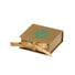 Matte Gold - Ribbon Jewelry Box - 2-3/4 x 2-3/4 x 1"
