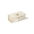 Matte Cream - Ribbon Jewelry Box - 2-3/4 x 2-3/4 x 1"