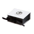 Matte White/Black - Ribbon Jewelry Box - 2-3/4 x 2-3/4 x 1"
