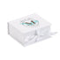 Matte White - Ribbon Jewelry Box - 2-3/4 x 2-3/4 x 1"