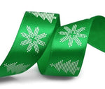 Christmas Dots - Green/White - Christmas Ribbon - 7/8" x 25 Yards