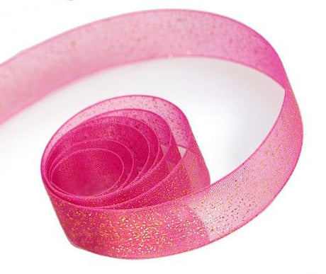 Azalea - Sparkle Sheer Ribbon - 7/8" x 100 Yards