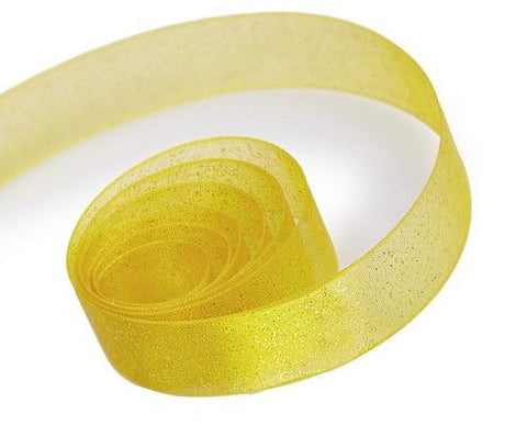 Baby Maize - Sparkle Sheer Ribbon - 1-1/2" x 100 Yards